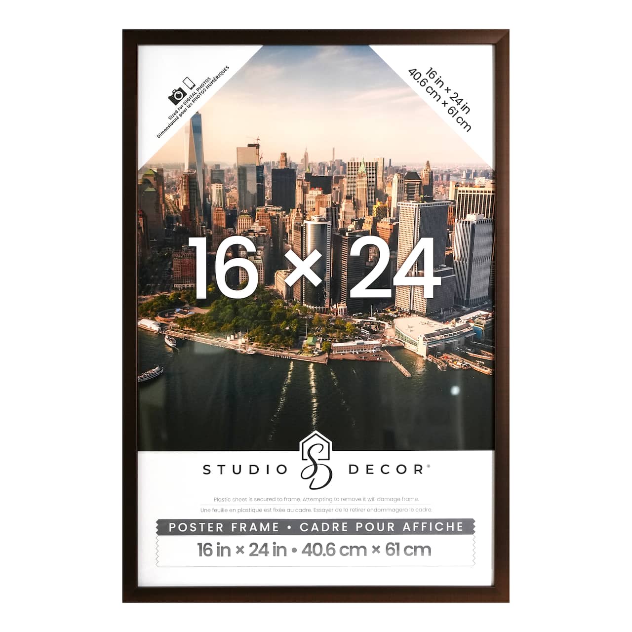 6 Pack: Downtown™ Bronze Finish Poster Frame by Studio Décor®